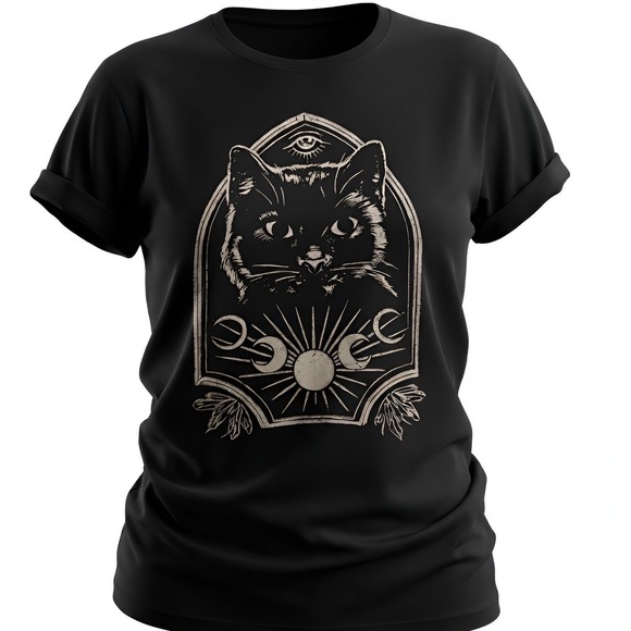 TORRID Nightfall Oversized Mystical Cat Head Graphic Tee NWT Size 2X - Picture 13 of 15